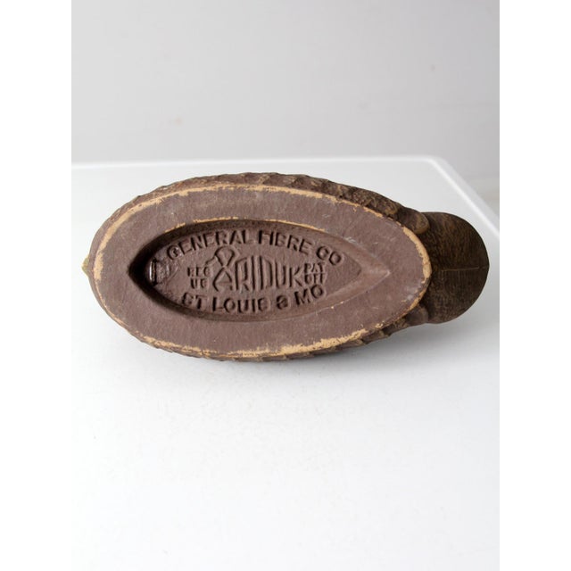 Mid 20th Century Vintage Ariduk Duck Decoy by General Fibre Co. For Sale - Image 5 of 11