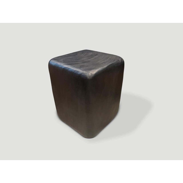Andrianna Shamaris Charred Minimalist Side Table or Stool For Sale In New York - Image 6 of 6
