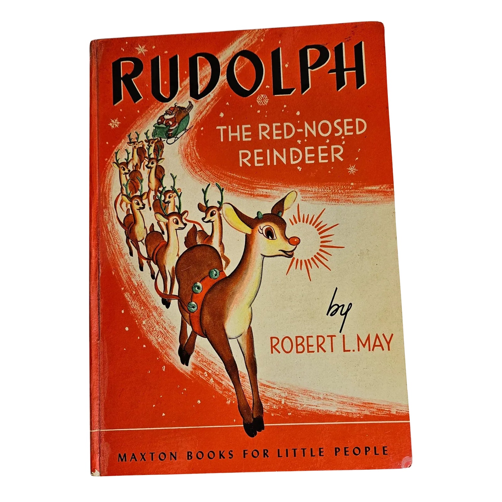 Rudolph The Red-Nosed Reindeer, Original 1939 Hardcover Book by Robert ...