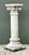 Off-white Vintage Cast Concrete Corinthian Column Pedestal For Sale - Image 8 of 12