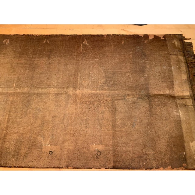 Wall Leather Panel in Cordoba Leather, 19th Century For Sale - Image 12 of 16