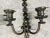 1930s Art Nouveau Two Arms Bronze W Frosted Milk Glass Shades Wall Sconce, a Set of 3 For Sale - Image 13 of 13
