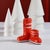 Après Ski Boot Holiday Ornaments in Red, Assorted Set of 6 Pieces For Sale - Image 4 of 5