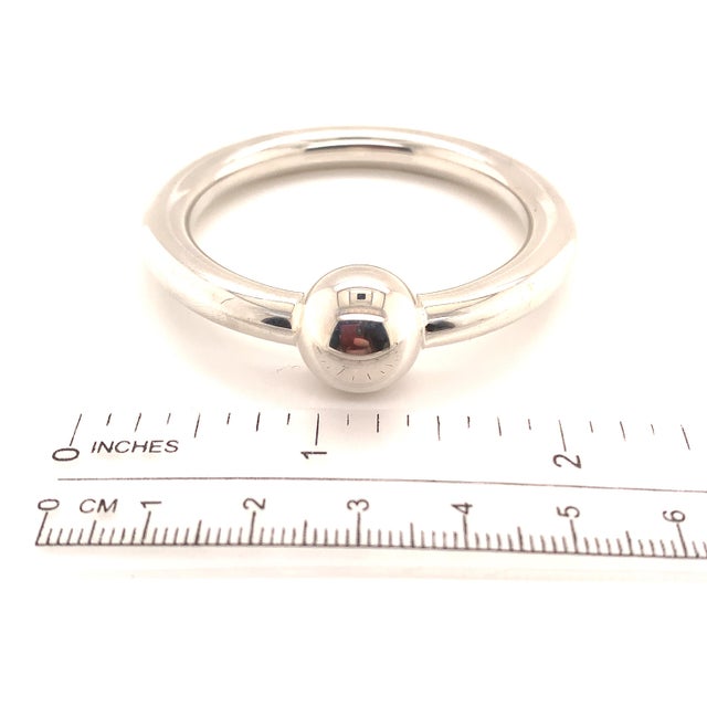 1990s Tiffany & Co Estate Sterling Silver Baby Rattle 17.6 Grams For Sale - Image 11 of 12