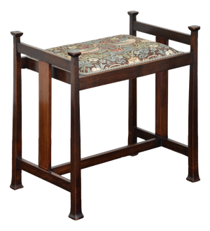 Antique Arts and Crafts Dressing Table Stool, 1900s