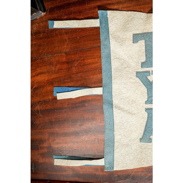 Textile Large Collegiate Antique Wool Felt Club Pennant Wall Home Decor For Sale - Image 7 of 11