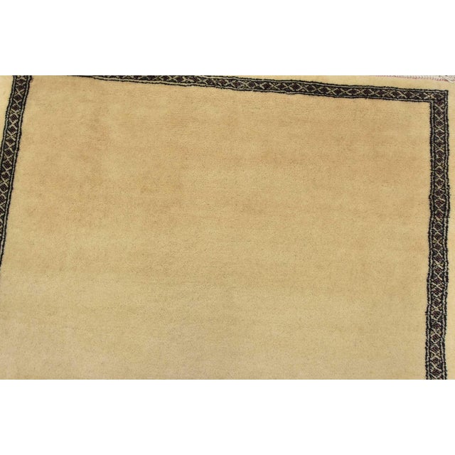 Bokhara Runner 3’6” X 15’2” Beige Wool Hand-Knotted Oriental Rug For Sale In Philadelphia - Image 6 of 13
