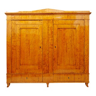 Biedermeier Ash Wood Cabinet, Thuringia, 1820s For Sale