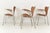 4 chairs 3207 teak designer: arne jacobsen year: 1955 manufacturer: fritz hansen country: denmark measurements: h 74 cm sh...