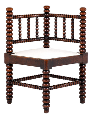 Bobbin Corner Chair in Oak