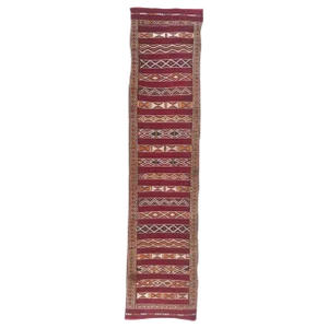 Antique Moroccan Flat Runner