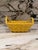 Macy's Pottery Yellow Basket For Sale - Image 4 of 6