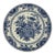 Vintage Mid 20th Century Blue and White Faience Delft Plate For Sale