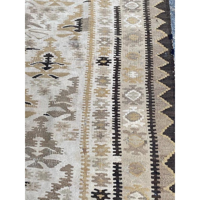 Antique Turkish Kilim Runner For Sale - Image 9 of 18