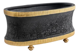 Bruner Black Oval Planter