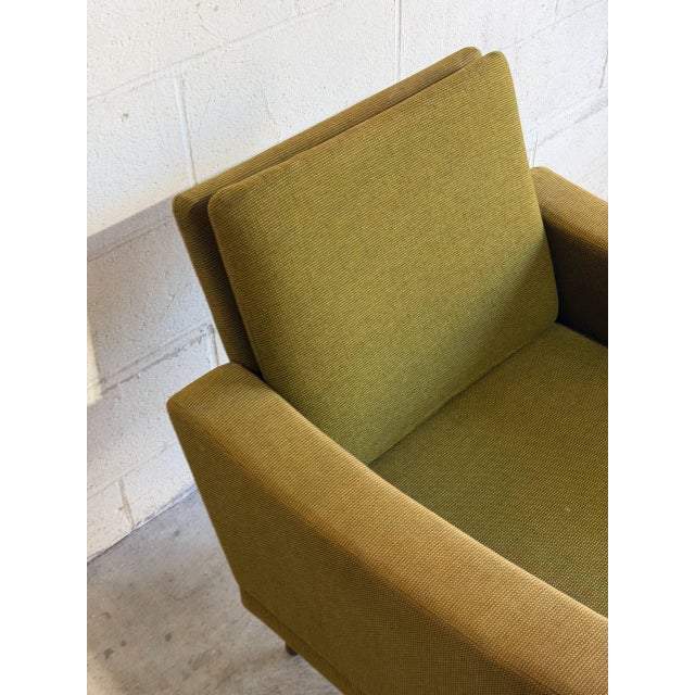 Green Upholstered Lounge Chair Danish Mid-Century Modern 1960s For Sale In Los Angeles - Image 6 of 11