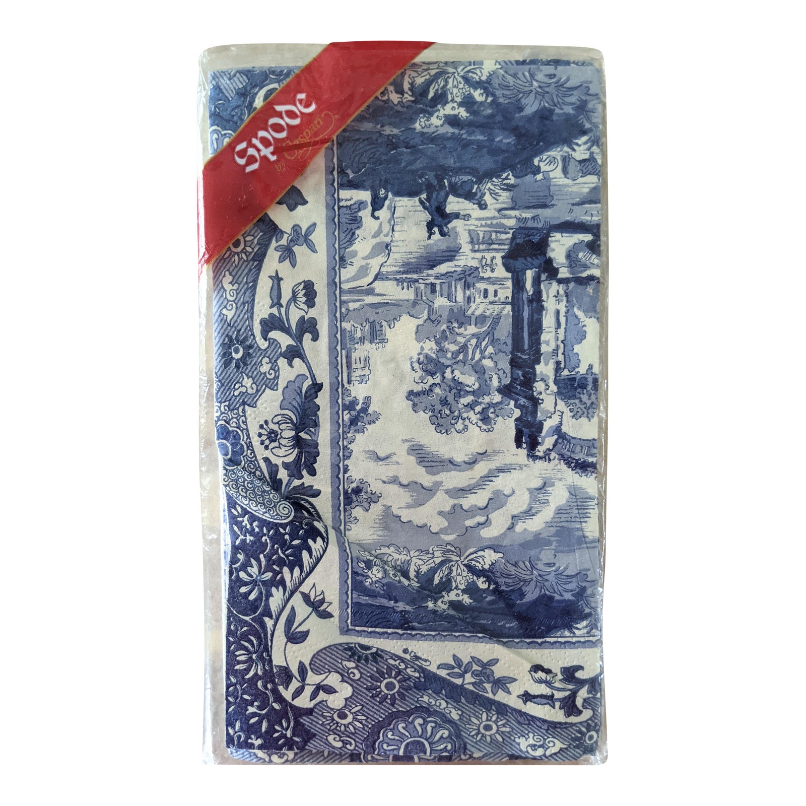 Vintage Spode Blue Italian Paper Napkins Serviettes Set of 15 Chairish