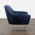 West Elm West Elm Phoebe Ink Blue Lounge Chair With Gold Metal Legs For Sale - Image 4 of 7
