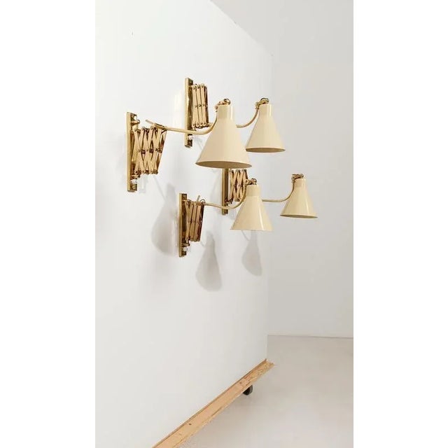 We are offering for sale stunning Italian wall lights dating back to the 1950s or early 1960s, completely restored by our...