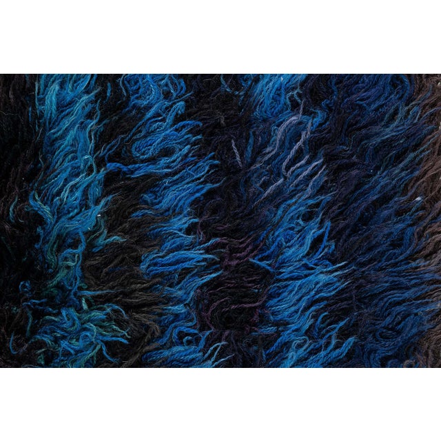 Black Doris Leslie Blau Swedish Pile Rug by Ingrid Dessau For Sale - Image 8 of 10