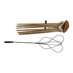 Late 19th Century Antique / Primitive Rug Beater & Towel Rack- Set of 2