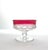 1950s Tiffin-Franciscan “King’s Crown” 6 Cranberry Red Coupe Champagne Glasses For Sale - Image 4 of 5