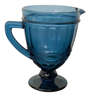Moser Blue “Eye Winker” Pitcher