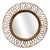 Round Rattan and Bamboo Wall Mirror attributed to Franco Albini, 1960s For Sale