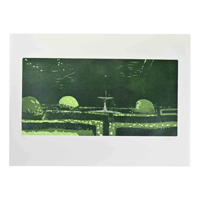 Edolo Masci, Garden, 1980s, Etching For Sale