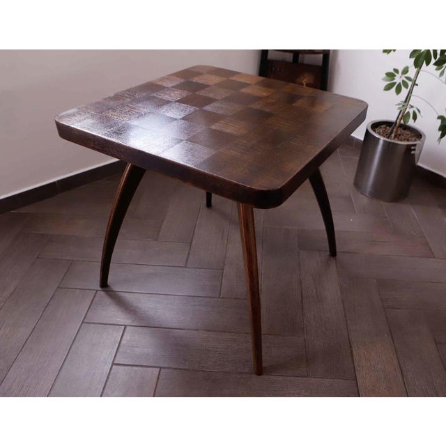Square Coffee Table by Jindřich Halabala for Up Závody, 1960s For Sale - Image 9 of 10