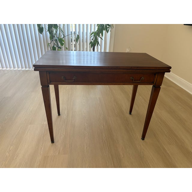 1950s Extensole Desk to Dining Wood Table Transformer Table for Small Space For Sale In Orlando - Image 6 of 18