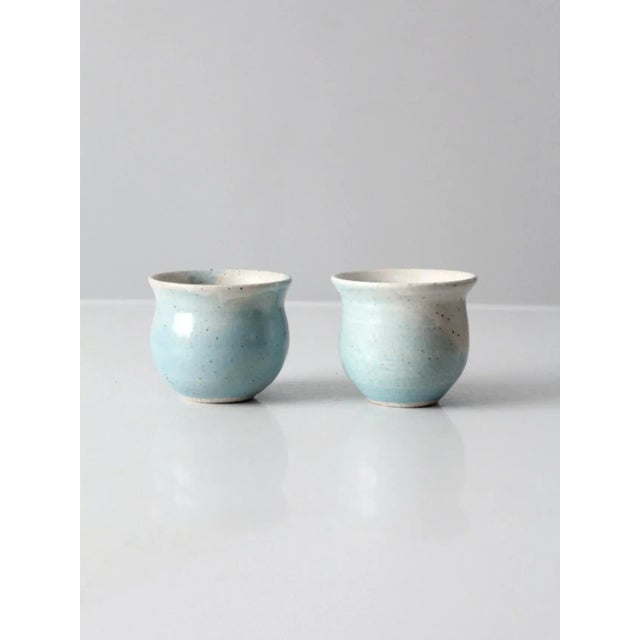 Vintage Studio Pottery Cachepots Pair For Sale - Image 4 of 9