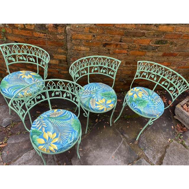 Mid 20th Century Salterini Pool Side Chairs, Set of 4, Attributed For Sale In Atlanta - Image 6 of 12