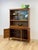 Vintage Hutch by Paine Furniture MCM China Cabinet, Parquet Doors, Glass Sliding For Sale - Image 10 of 18