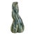 Vintage French Green Marble Female Form Sculpture For Sale