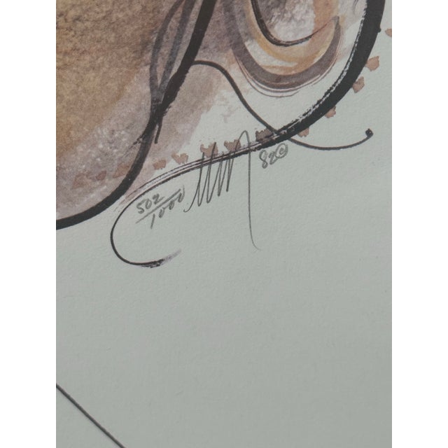 Betrothed by P. Buckley Moss Is a 1982 Rare Limited Edition Numbered Edition Lithograph For Sale In Saint Louis - Image 6 of 8
