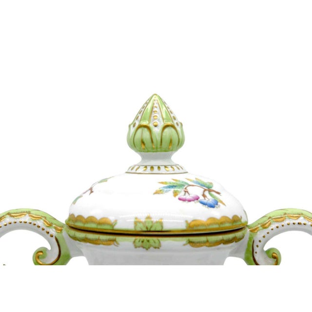 Large Herend Porcelain Decorative Vase / Urn Chairish