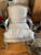 Classic Light Sage Green French Country Bergere Chair For Sale - Image 4 of 9