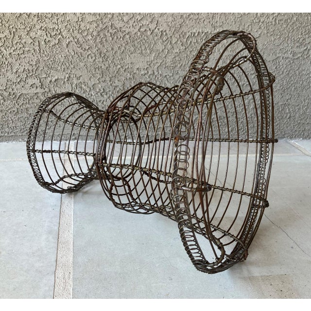 Late 20th-Century Fil De Fer Victorian-Style Wirework Urn-Shaped Planter For Sale - Image 14 of 18