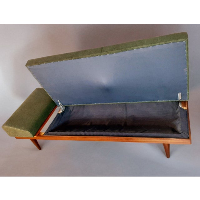 Mid-Century Scandinavian Lettvint Daybed in Teak and Green Fabric by Ingmar Relling for Ekornes, 1960s For Sale - Image 12 of 13