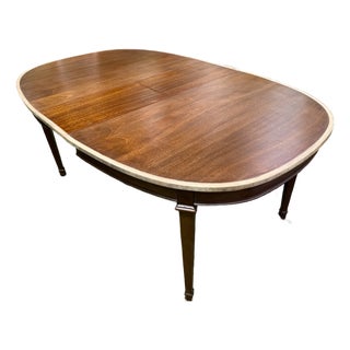 Transitional English Style Dining Table For Sale