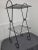Metal 1960s Mid-Century Modern Black Metal Telephone Stand For Sale - Image 7 of 9