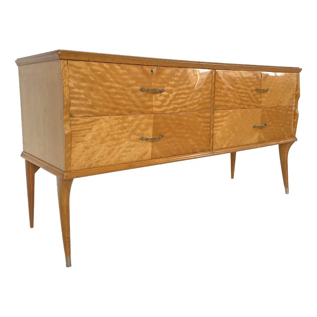 Mid-Century Low Chest of Drawers, 1950s For Sale