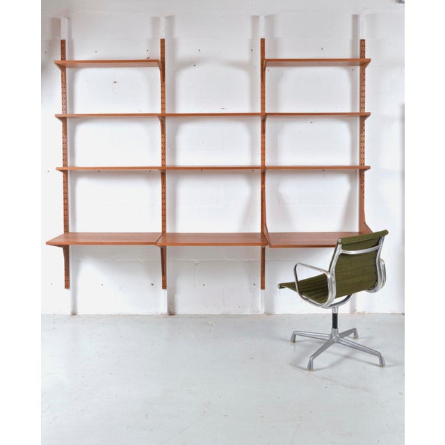 1960s Mid-Century Danish Teak 3-Bay Modular Shelving System by Poul Cadovius for Cado, 1960 For Sale - Image 5 of 17