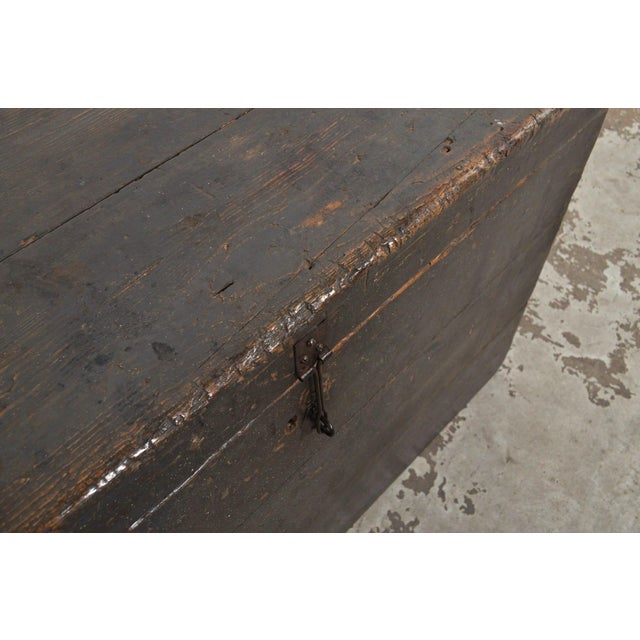 19th Century Antique Pine Chest with Drawer, 1870s For Sale - Image 5 of 13