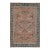 Vintage European Rug in Orange, Blue and Ivory Geometric Pattern - Rug & Kilim For Sale