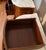 1930s Pair French Louis XV Walnut Satinwood Inlay & Marble Top Nightstands / Small Commodes For Sale - Image 16 of 18