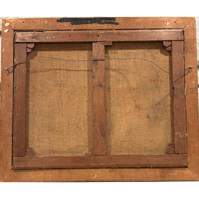 Antique Framed Still Life Oil Painting on Canvas-Alexandre Tielens Belgium For Sale - Image 9 of 10