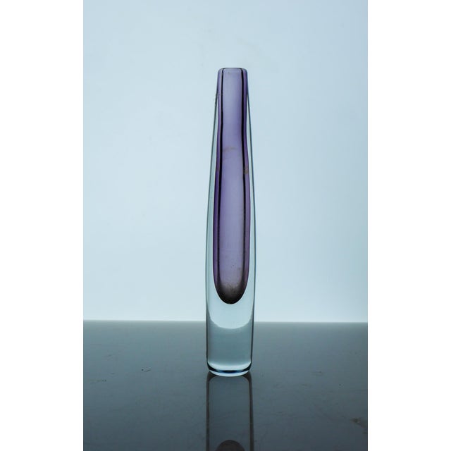Vintage Sommerso Glass Vases in Purple by Gunnar Nylund, Set of 3 For Sale - Image 12 of 17