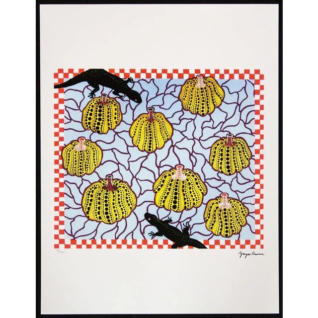 Yayoi Kusama "Black Lizards" Limited Edition Lithograph (After). Limited Edition Lithograph of 500 - Numbers signed in...